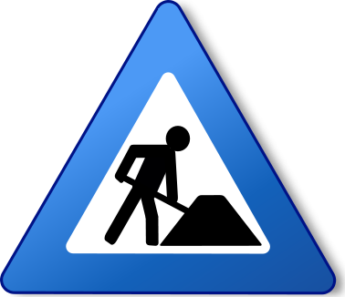 File:Ambox warning blue construction.svg